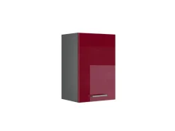 Vicco Hängeschrank R-Line Hängender Küchenschrank Bordeaux Hochglanz/Anthrazit 40 cm