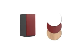 Vicco Hängeschrank R-Line Hängender Küchenschrank Rot/Anthrazit 30 cm J-Shape