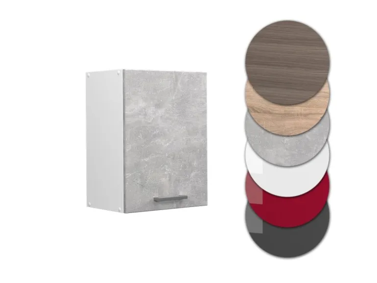 Vicco Hängeschrank R-Line Hängender Küchenschrank Beton/Weiß 45 cm