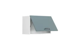 Vicco Hängeschrank R-Line Hängender Küchenschrank Blau-Grau/Weiß 60 cm Flach