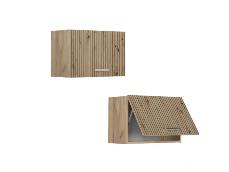 Vicco Hängeschrank R-Line Hängender Küchenschrank Artisan-Eiche/Goldkraft Eiche 60 cm Flach
