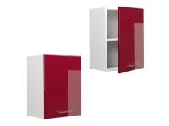 Vicco Hängeschrank R-Line Hängender Küchenschrank Bordeaux Hochglanz/Weiß 45 cm