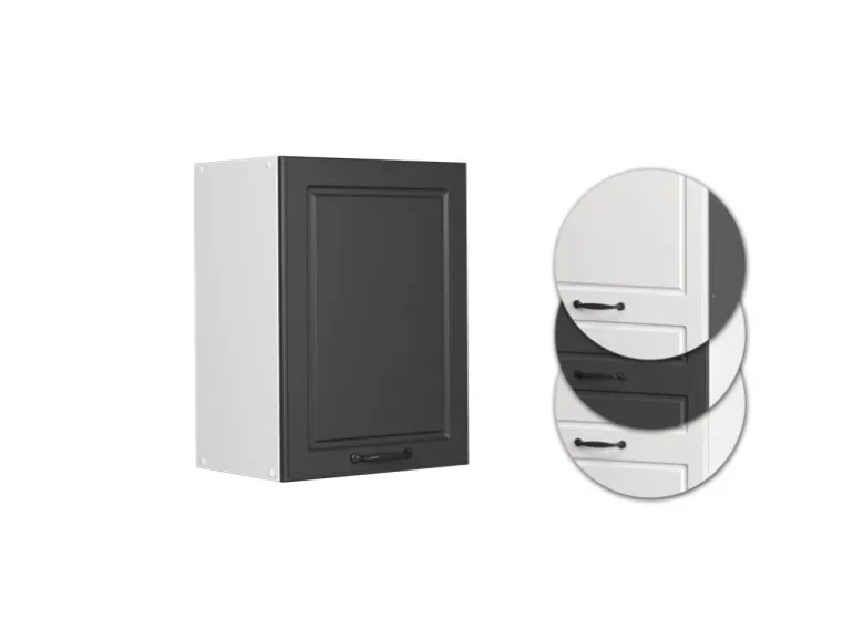 Vicco Hängeschrank R-Line Hängender Küchenschrank Anthrazit Landhaus/Weiß 45 cm