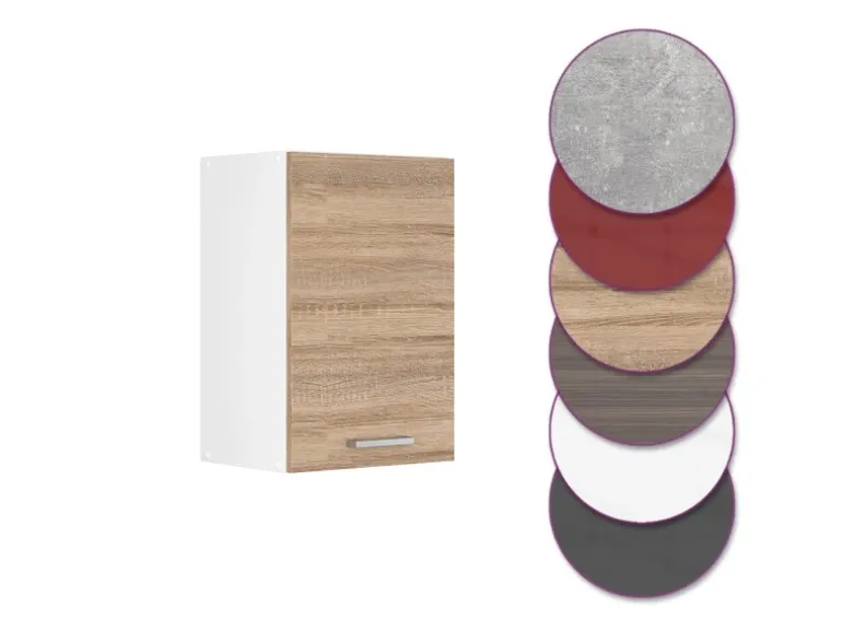 Vicco Hängeschrank R-Line Hängender Küchenschrank Sonoma/Weiß 40 cm