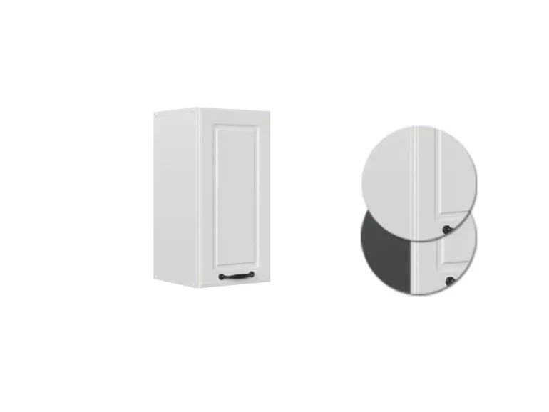 Vicco Hängeschrank R-Line Hängender Küchenschrank Weiß Landhaus/Weiß 30 cm