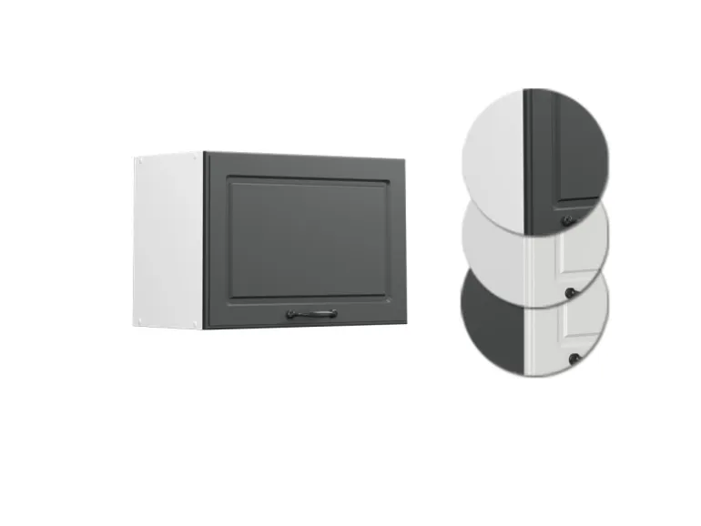 Vicco Hängeschrank R-Line Hängender Küchenschrank Anthrazit Landhaus/Weiß 60 cm Flach