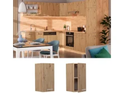 Vicco Hängeschrank R-Line Hängender Küchenschrank Artisan-Eiche/Goldkraft Eiche 30 cm