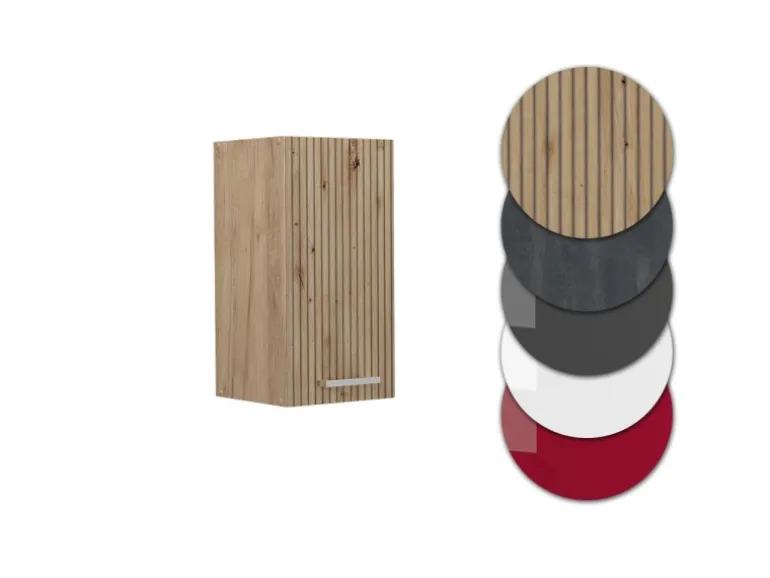 Vicco Hängeschrank R-Line Hängender Küchenschrank Artisan-Eiche/Goldkraft Eiche 30 cm