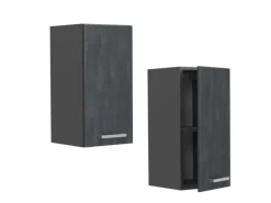 Vicco Hängeschrank R-Line Hängender Küchenschrank Schwarz Beton/Anthrazit 30 cm