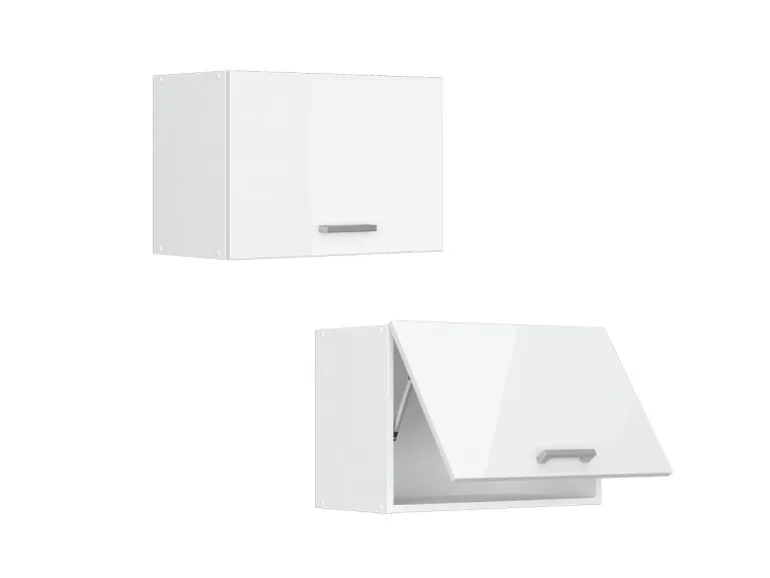 Vicco Hängeschrank R-Line Hängender Küchenschrank Weiß Hochglanz/Weiß 60 cm Flach