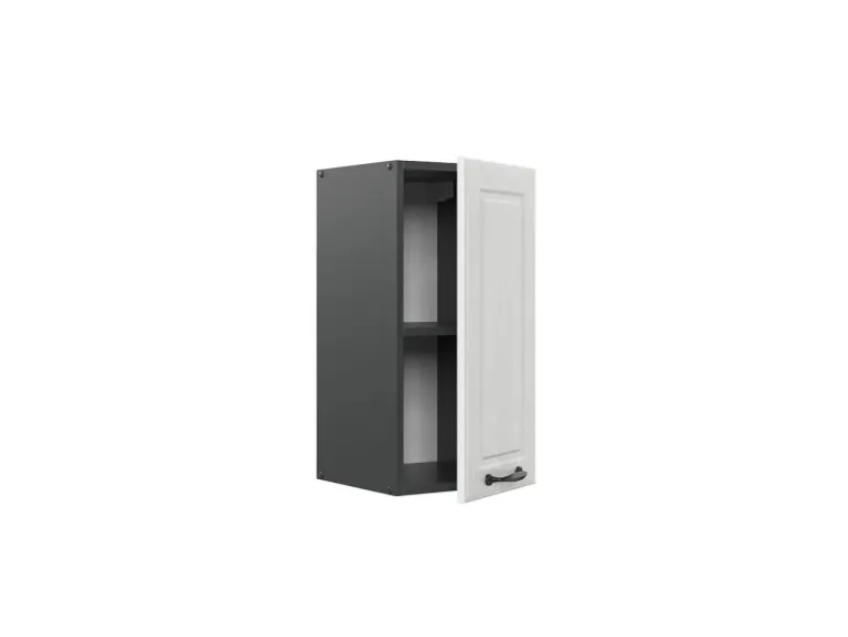 Vicco Hängeschrank R-Line Hängender Küchenschrank Weiß Landhaus/Anthrazit 30 cm