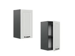 Vicco Hängeschrank R-Line Hängender Küchenschrank Weiß Landhaus/Anthrazit 30 cm