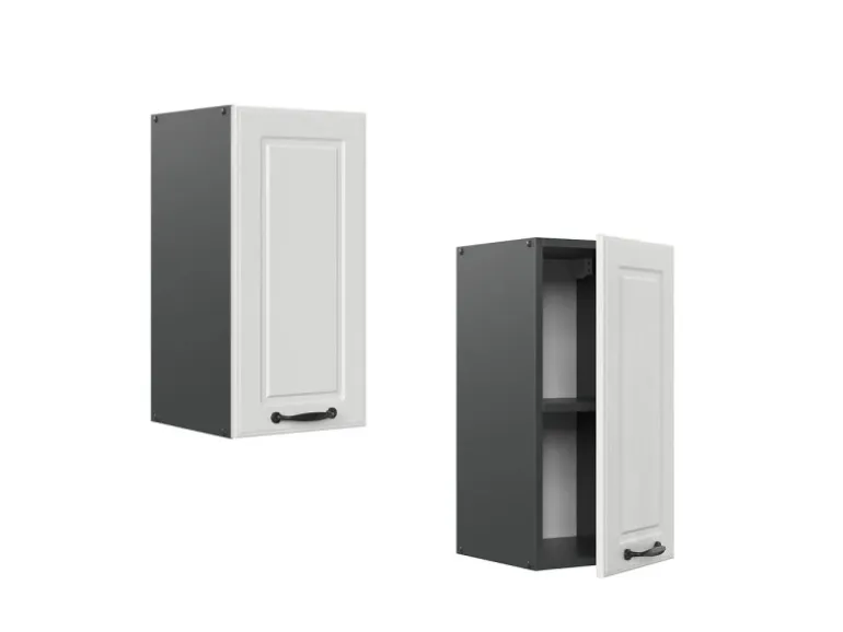 Vicco Hängeschrank R-Line Hängender Küchenschrank Weiß Landhaus/Anthrazit 30 cm