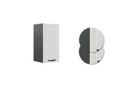 Vicco Hängeschrank R-Line Hängender Küchenschrank Weiß Landhaus/Anthrazit 30 cm