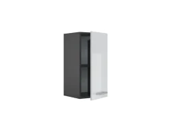 Vicco Hängeschrank R-Line Hängender Küchenschrank Weiß Hochglanz/Anthrazit 30 cm