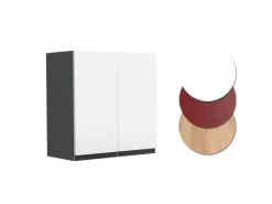 Vicco Hängeschrank R-Line Hängender Küchenschrank Weiß/Anthrazit 60 cm J-Shape