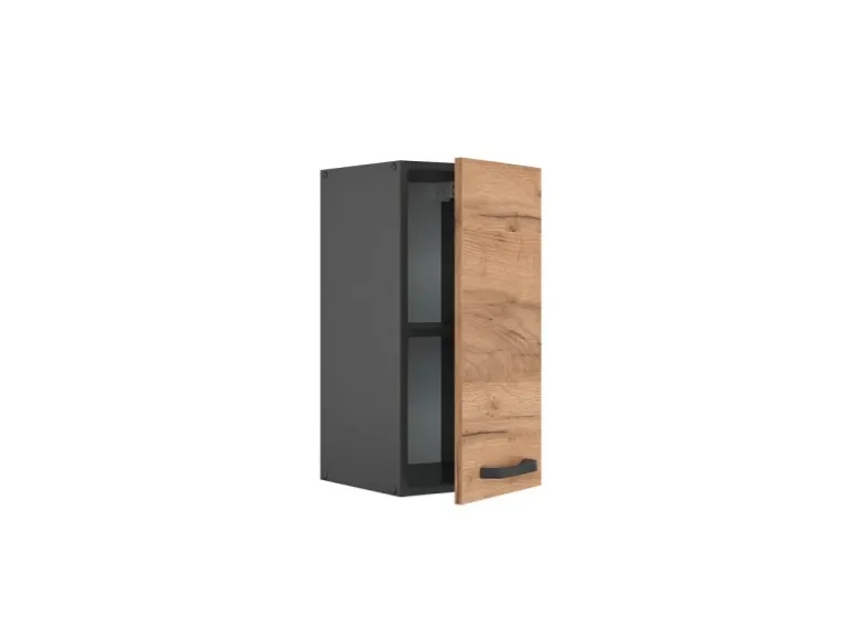 Vicco Hängeschrank R-Line Hängender Küchenschrank Goldkraft Eiche/Anthrazit 30 cm