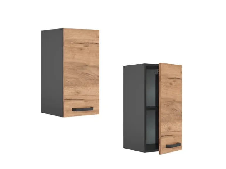 Vicco Hängeschrank R-Line Hängender Küchenschrank Goldkraft Eiche/Anthrazit 30 cm