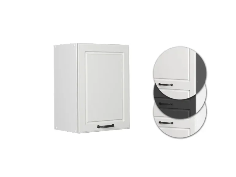 Vicco Hängeschrank R-Line Hängender Küchenschrank Weiß Landhaus/Weiß 45 cm