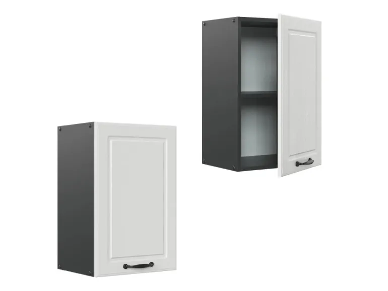 Vicco Hängeschrank R-Line Hängender Küchenschrank Weiß Landhaus/Anthrazit 40 cm