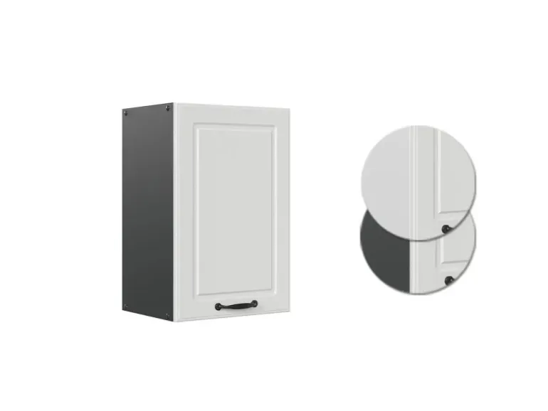 Vicco Hängeschrank R-Line Hängender Küchenschrank Weiß Landhaus/Anthrazit 40 cm