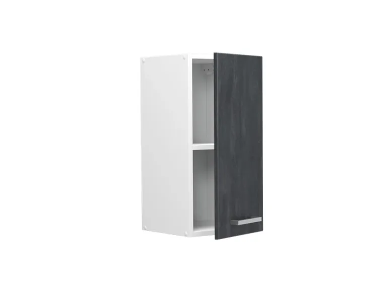 Vicco Hängeschrank R-Line Hängender Küchenschrank Schwarz Beton/Weiß 30 cm