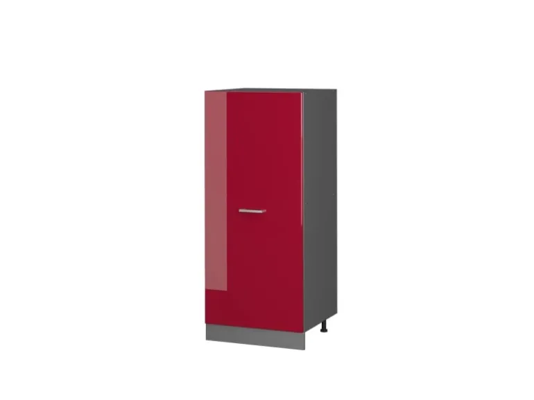 Vicco Hochschrank R-Line Küchenkommode Bordeaux Hochglanz/Anthrazit 60 cm