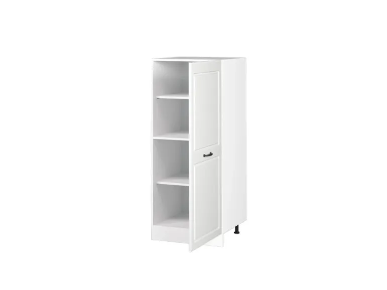 Vicco Hochschrank R-Line Küchenkommode Weiß Landhaus/Weiß 60 cm