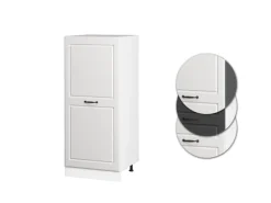 Vicco Hochschrank R-Line Küchenkommode Weiß Landhaus/Weiß 60 cm