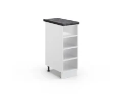 Vicco Küchenregal Fame-Line Offener Küchenschrank Weiß/Weiß 30 cm AP Anthrazit