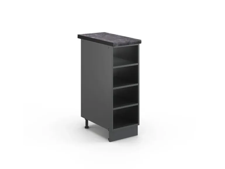 Vicco Küchenregal Fame-Line Offener Küchenschrank Anthrazit 30 cm AP Anthrazit