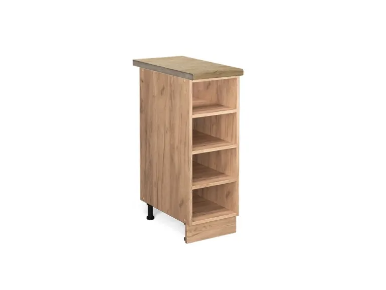Vicco Küchenregal Fame-Line Offener Küchenschrank Goldkraft Eiche 30 cm AP Eiche