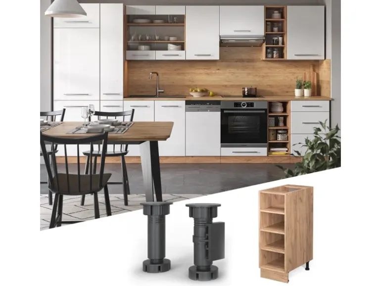 Vicco Küchenregal Fame-Line Goldkraft Eiche/Goldkraft Eiche 30 cm ohne Arbeitsplatte