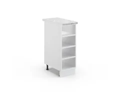 Vicco Küchenregal Fame-Line Offener Küchenschrank Weiß/Weiß 30 cm AP Marmor