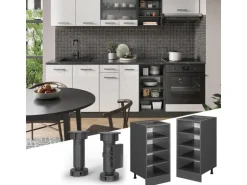 Vicco Küchenregal R-Line Anthrazit/Anthrazit 40 cm ohne Arbeitsplatte