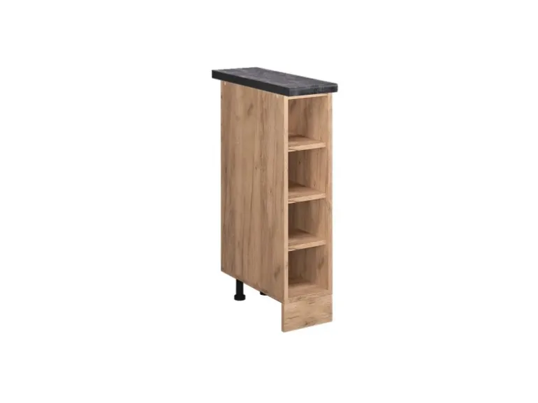 Vicco Küchenregal R-Line Goldkraft Eiche/Goldkraft Eiche 20 cm AP Anthrazit