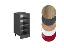 Vicco Küchenregal R-Line Offener Küchenschrank Anthrazit 40 cm AP Eiche