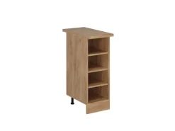 Vicco Küchenregal R-Line Offener Küchenschrank Goldkraft Eiche 30 cm AP Eiche