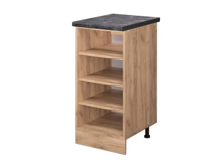 Vicco Küchenregal R-Line Offener Küchenschrank Goldkraft Eiche 40 cm AP Anthrazit