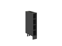 Vicco Küchenregal R-Line Offener Küchenschrank Anthrazit 15 cm ohne Arbeitsplatte