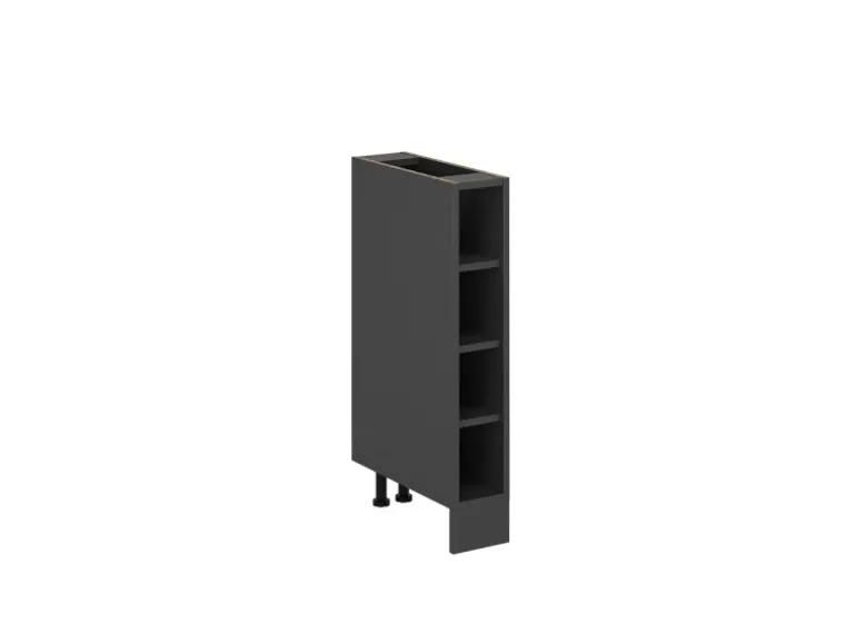 Vicco Küchenregal R-Line Offener Küchenschrank Anthrazit 15 cm ohne Arbeitsplatte