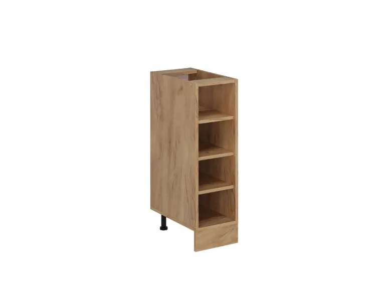 Vicco Küchenregal R-Line Offener Küchenschrank Goldkraft Eiche 25 cm ohne Arbeitsplatte