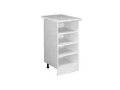 Vicco Küchenregal R-Line Offener Küchenschrank Weiß/Weiß 40 cm AP Marmor