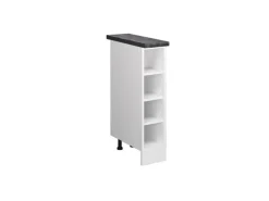 Vicco Küchenregal R-Line Offener Küchenschrank Weiß 20 cm AP Anthrazit