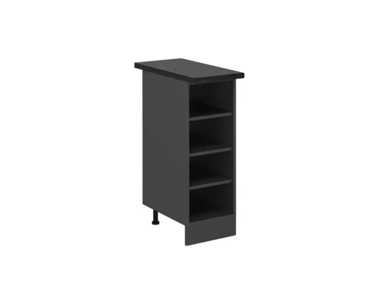Vicco Küchenregal R-Line Offener Küchenschrank Anthrazit 30 cm AP Anthrazit