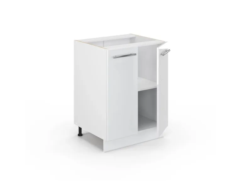 Vicco Küchenunterschrank Fame-Line Weiß Hochglanz/Weiß 60 cm ohne Arbeitsplatte