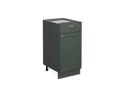 Vicco Küchenunterschrank Fame-Line Grün-Gold Landhaus/Anthrazit 40 cm ohne Arbeitsplatte