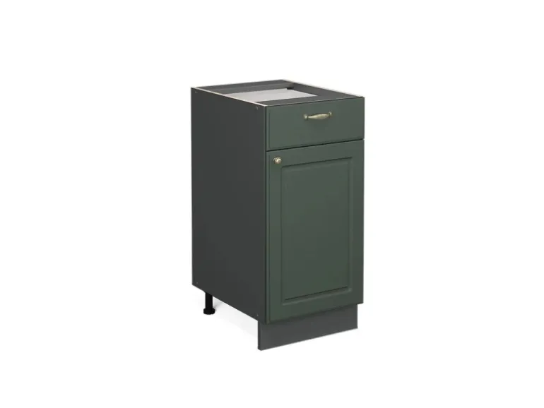 Vicco Küchenunterschrank Fame-Line Grün-Gold Landhaus/Anthrazit 40 cm ohne Arbeitsplatte