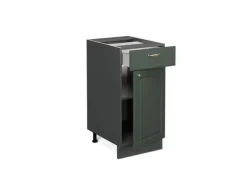 Vicco Küchenunterschrank Fame-Line Grün-Gold Landhaus/Anthrazit 40 cm ohne Arbeitsplatte