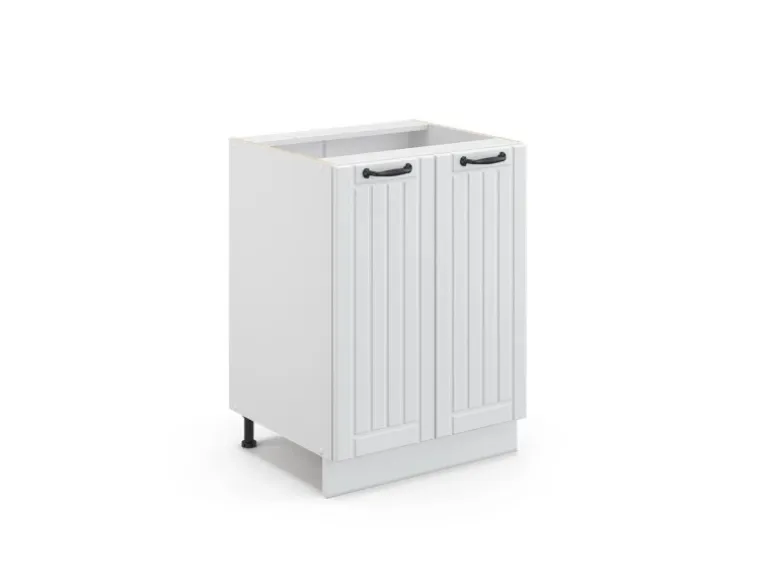 Vicco Küchenunterschrank Fame-Line Weiß Landhaus/Weiß 60 cm ohne Arbeitsplatte